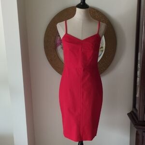 Banana Republic Red Spaghetti Strap Dress
